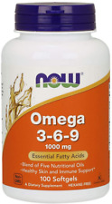 NOW Foods Supplements, Omega 3-6-9 1000 mg with a blend of Flax Seed,... 