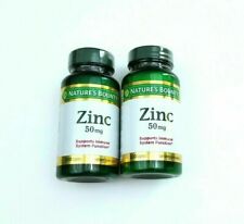 Nature’s Bounty Zinc 50 mg Caplets 100 Count 2 Pack Exp 11/24