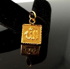 22k 22ct Solid Gold Allah islam muslim pendant quran locket p1046 ns