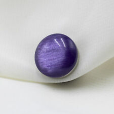 Modefa Turkish Islamic Women's Brushed Gloss Magnetic Hijab Scarf 'Pin' - Purple