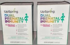 UpSpring Dual Prenatal Immunity Dietary Supplement 30 Capsules 2 PACKS Exp 07/22