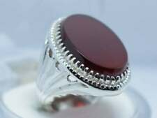 Yemeni Aqeeq Ring for Men Mens Yameni akik Ring brown Akeek agate Ring Akik