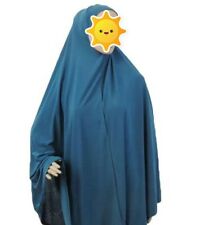 Turquoise 2 Piece Muslim Women Prayer Isdal Outfit Cover Islamic Clothig Spandex