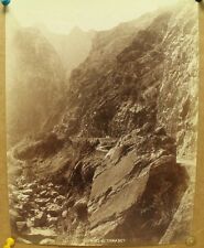 antique old PHOTO LEROUX  Arab Muslim AFRICA Gorges du Chaabet ALGERIA 1890s