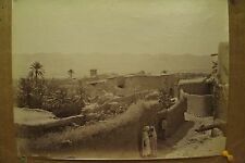 antique old PHOTO LEROUX  Arab Muslim AFRICA city walls ALGERIA 1890s