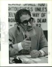 1990 Press Photo Sayed Gomah, President of Islamic Society of Houston, Texas.