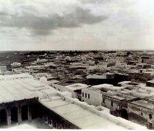 1943 Wire Photo aerial view of Muslim city Kairouan Tunisia during World War 2