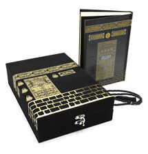 Modefa Islamic Luxury Velvet Gift Box | Quran & Selcuk Star Prayer Mat - Black