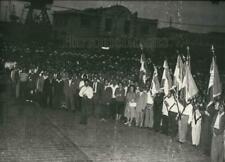 1958 Press Photo Muslim and European Demonstration in Algeria