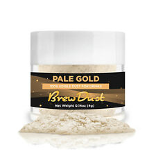 Pale Gold Brew Dust 4g | Metallic Shimmer for Garnishes & Drinks 100% Edible