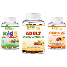 Halal Family Pack 1- Adult Multivitamins, Kids Multivitamins, D3+DHA 2000 IU