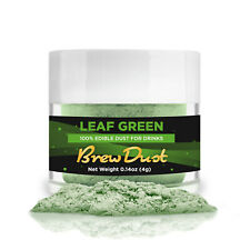 Leaf Green Brew Dust 4g | Metallic Shimmer for Garnishes & Drinks 100% Edible