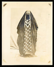 c. 1905 BAGHDAD, MUSLIM WOMAN IN FULL BURKA Vintage Photo