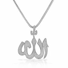 Sterling Silver Gold-Tone Religious Muslim Islam Allah Pendant Necklace