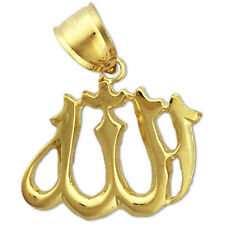 New Real Solid 14K Gold Islamic Allah Charm Pendant