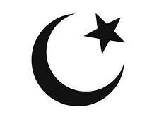 Islam Muslim Sufi Moon Vinyl Decal Car Wall Window Sticker CHOOSE SIZE COLOR