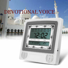 LCD Automatic Islamic Muslim Prayer Azan Alarm Wall Table Clock Athan Home Decor