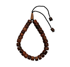 Cylinder Bead Kuka Koka Seed 33-ct Tasbih Bracelet Muslim Rosary Prayer Beads