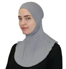 Modefa Islamic Turkish Ninja Easy Instant Muslim Hijab Underscarf Gray