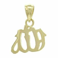 14k Yellow Gold God Muslim Arabic Allah Charm Pendant 1.3 grams