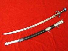 ANTIQUE ISLAMIC SILVER SWORD AFGHANISTAN / NORTH INDIA MAGNIFICENT BLADE dagger