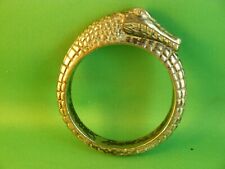 YEMENITE ISLAMIC TRIBAL BEDOUIN HAND MADE CUFF BRACELET JEWELRY ~ crocodile