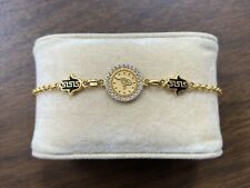 21KT Yellow Gold Islamic Hamsa CZ Accent Bracelet Dainty