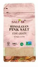 Authentic | Salt 84 | Himalayan Pink Salt Vegan Kosher Halal | 1 lb 
