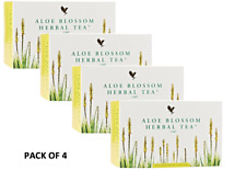 4 Forever Aloe Blossom Herbal TEA (25 bags each) Exp 2024  DESCRIPTION  