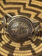 Vintage Islamic solid silver caligraphy bracelet JL 061221eBBZF