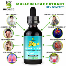 MULLEIN Leaf Organic Extract 4 fl. oz. Help Respiratory & digestive Function
