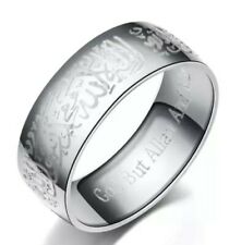 Brand new Muslim Islamic shahada Silver Ring Size 10 unisex