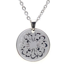 Imam Ali Silver PT Necklace Islamic Gift Islam Muslim Name Shia Leader Charm 