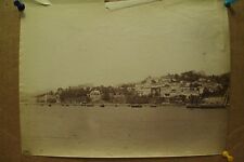 antique old PHOTO LEROUX  Arab Muslim AFRICA Bougie city port ship ALGERIA ALGER