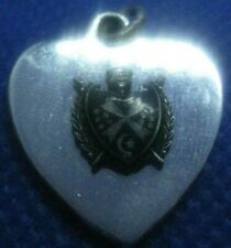 Sterling Silver Islamic Crest on Heart Charm