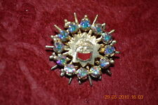 Vintage Iran/Pakistan/Muslim? Brooch Woman with covered face