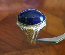 Lapiz  Lazuli Silver Sterling Islamic Ring. SUFI Men Ring
