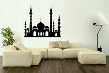 Wall Vinyl Art Sticker Sities Istanbul Islamic Mosque Silhouette Ramadan hi091