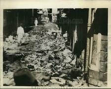 1932 Press Photo street in Bombay after deadly riot of Hindus and Muslims
