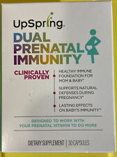 UpSpring Dual Prenatal Immunity Dietary Supplement 30 Caps, Exp 07/2022