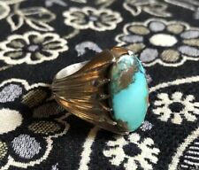 Persian Islamic Iranian Firozeh Firooz Firuz Turquoise Silver Ring فيروز