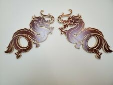 Handmade Side Dragon and Side Dragon Reverse Wooden Carving 2