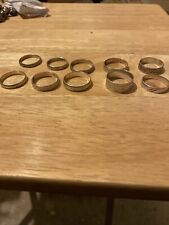 HUGE LOT of Muslim Islamic/Arabic Sterling Silver Wedding Band Rings 10 Ring 925