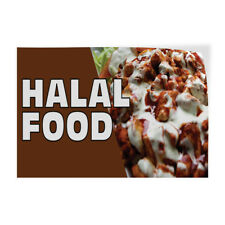 Halal Food Indoor Store Sign Vinyl Decal Sticker