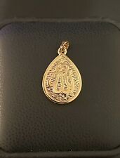18k Yellow Gold Plated Pendant - Islamic Arabic Allah, God, Scripture