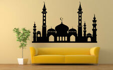 Wall Art Vinyl Sticker Muslim Mosque Arabic Castle Ramadan Poster Building ZX075