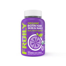 Fruily Biotin Gummies with Vitamin C & E for Hair, Skin & Nails Vitamins