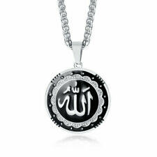 Fashion Silver Muslim Women Necklace Men Islamic God Allah Pendant Jewelry Gift