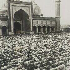 Delhi India Mosque Jama Masjid Prayer Time Islam Muslim Praying Stereoview A66