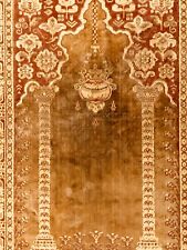 Islamic religious antique Salat prayer rug carpet, Sajadah, prayer Muslim, Islam